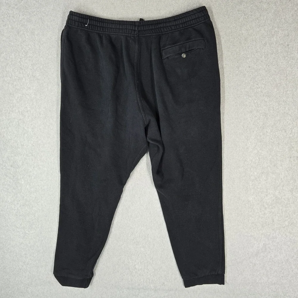 Nike Men Activewear Pants XXL Black Sweatpants Fleece 826431-010 Logo 25